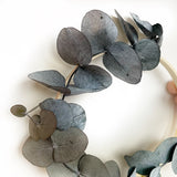 Brievenbus droogbloemen krans “mini eucalyptus” - Droogbloemen - Het Muurbloempje
